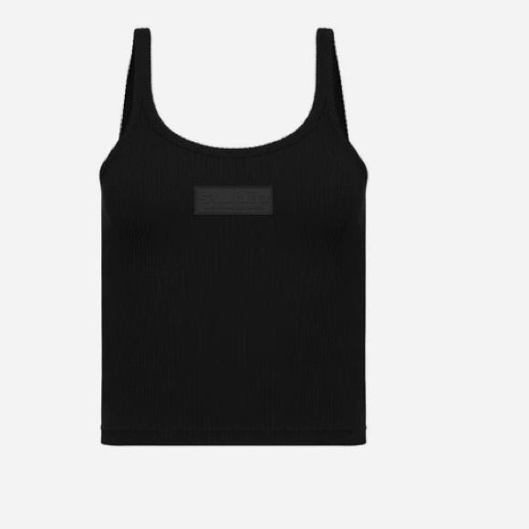 Studio by Brandon Blackwood LOGO crop top TANK TOP - Picture 1 of 6